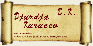 Đurđa Kuručev vizit kartica